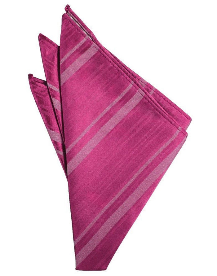 Watermelon Striped Satin Pocket Square Cardi