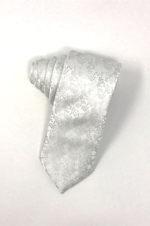 White Enchantment Necktie by Cardi
