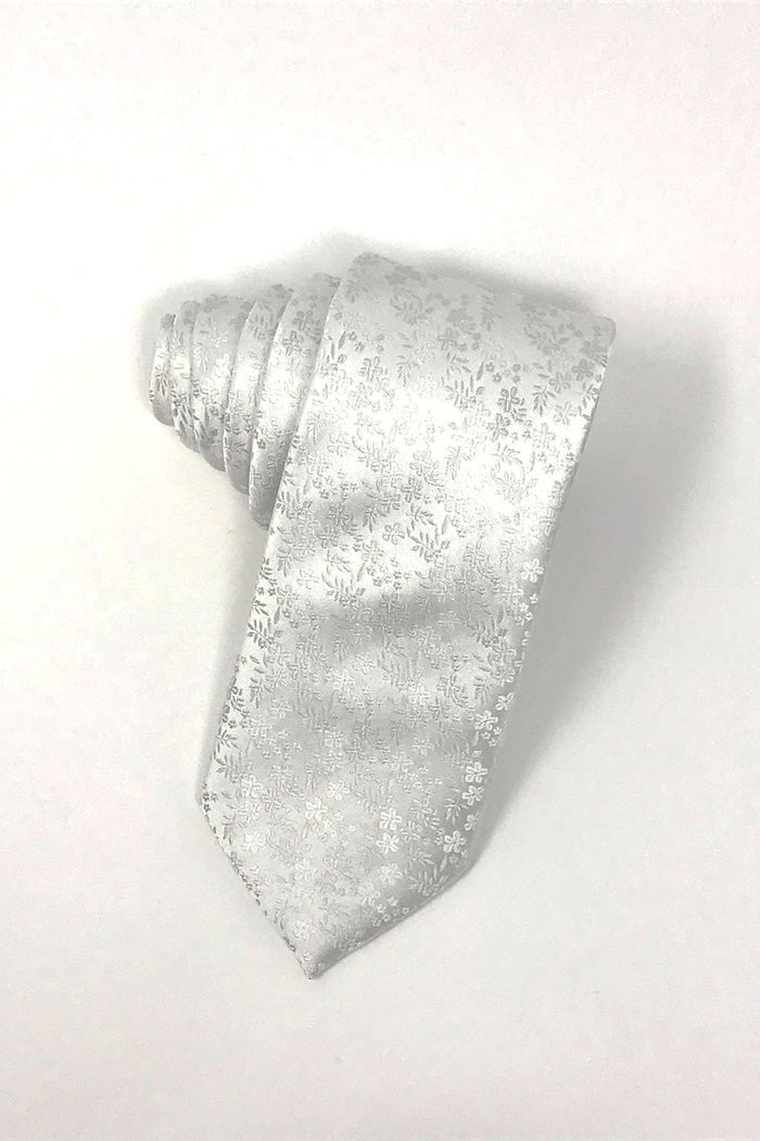 White Enchantment Necktie by Cardi