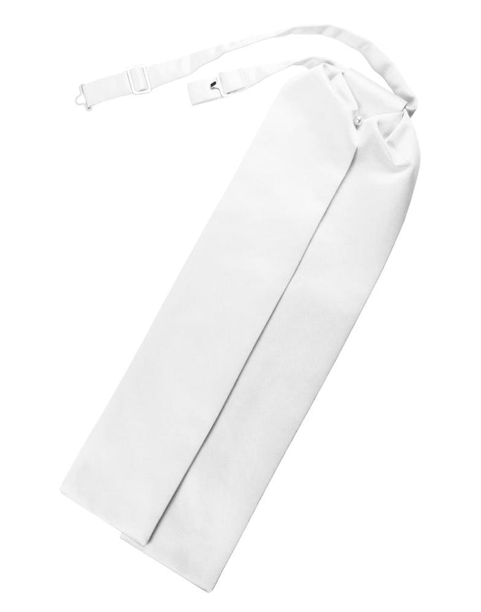 White Luxury Satin Ascot by Cardi