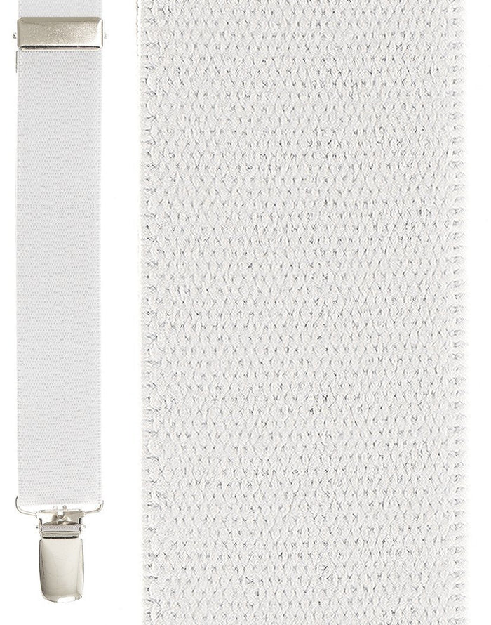 White Newport Suspenders by Cardi