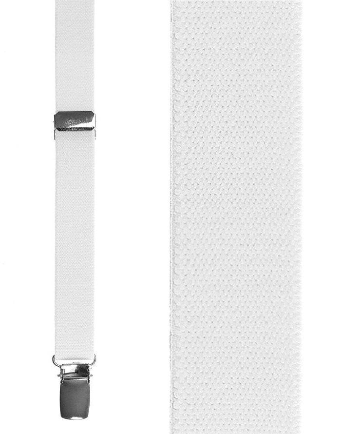 White Oxford Suspenders by Cardi