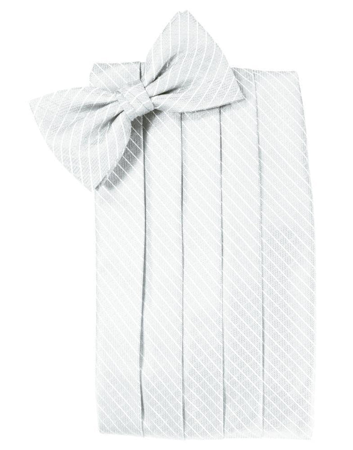White Palermo Kids Cummerbund by Cardi