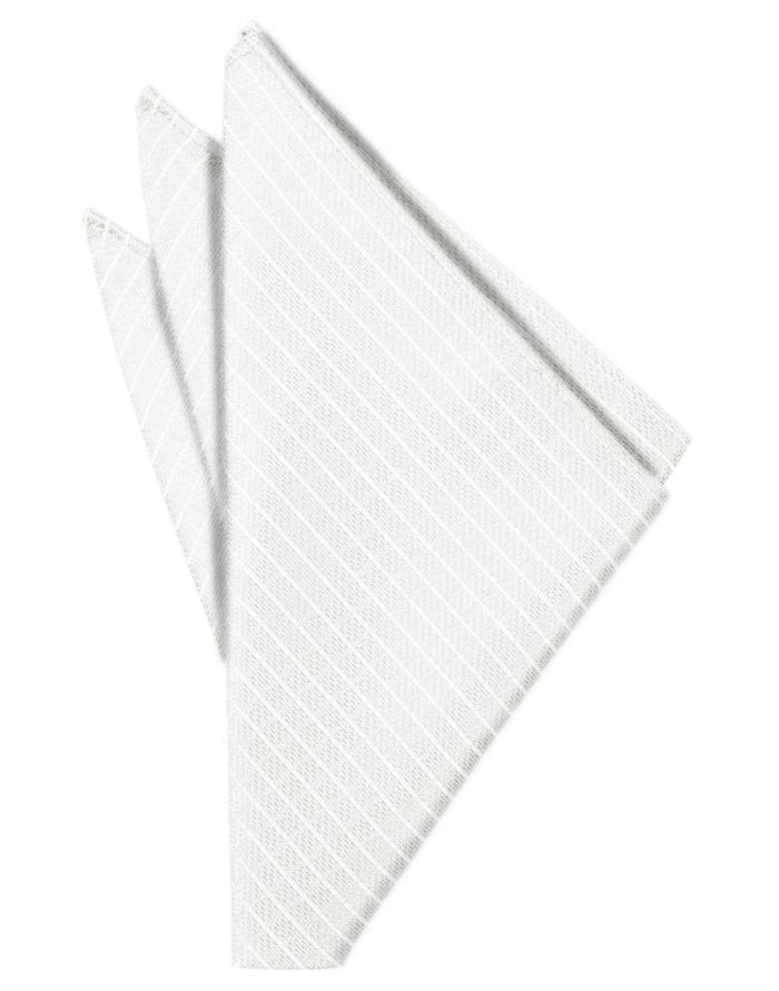 White Palermo Pocket Square Cardi