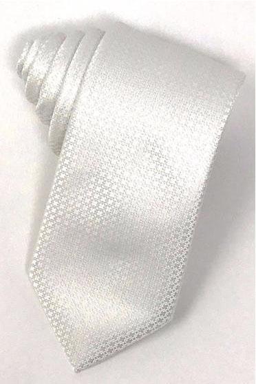 White Regal Necktie by Cardi