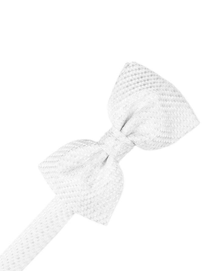 White Venetian Kids Bow Tie by Cardi
