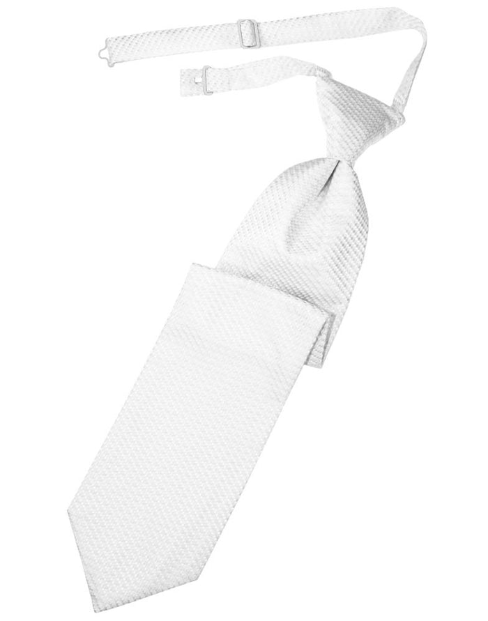 White Venetian Kids Necktie by Cardi