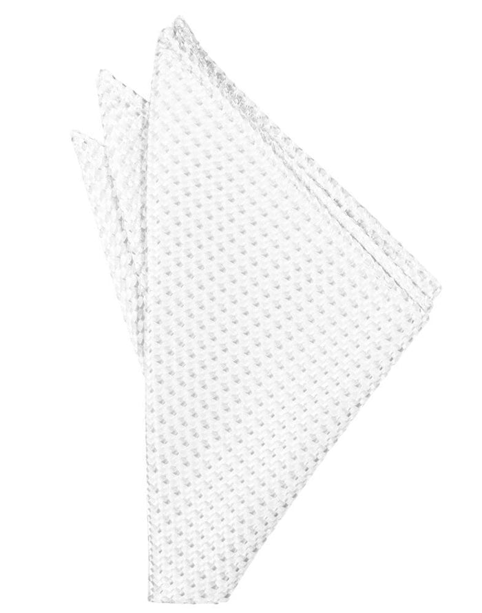 White Venetian Pocket Square Cardi