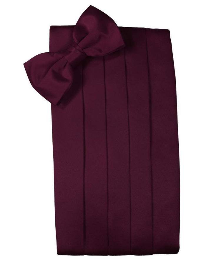 Wine Luxury Satin Cummerbund by Cardi