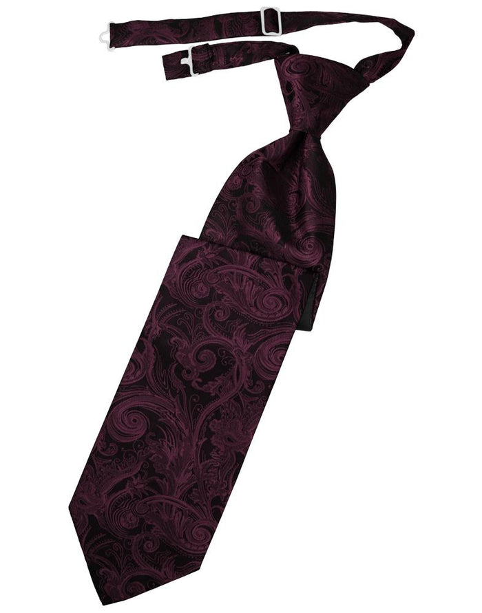 Wine Tapestry Kids Necktie by Cardi