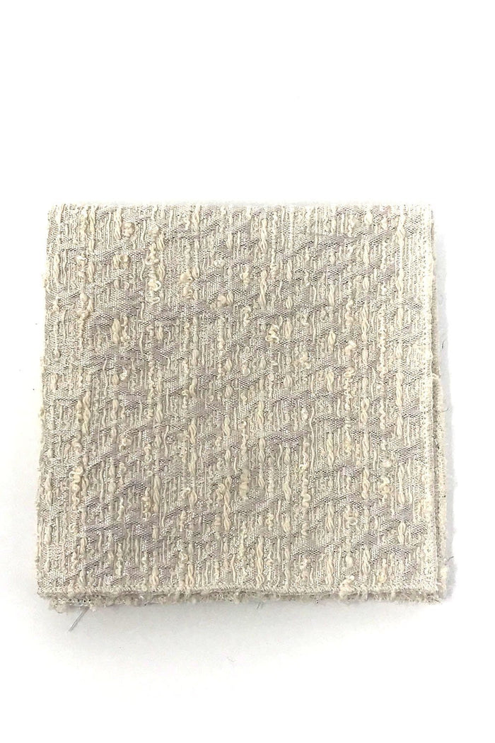 Winter White Laurent Pocket Square by Cardi