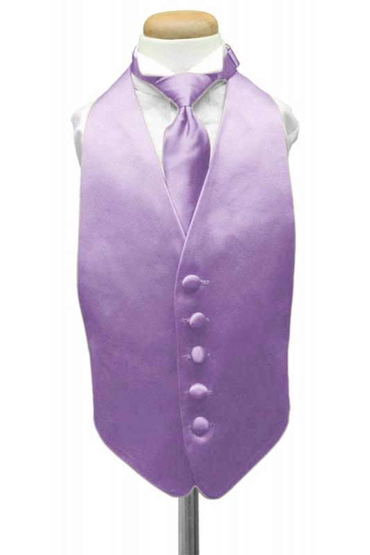 Wisteria Luxury Satin Kids Tuxedo Vest by Cardi