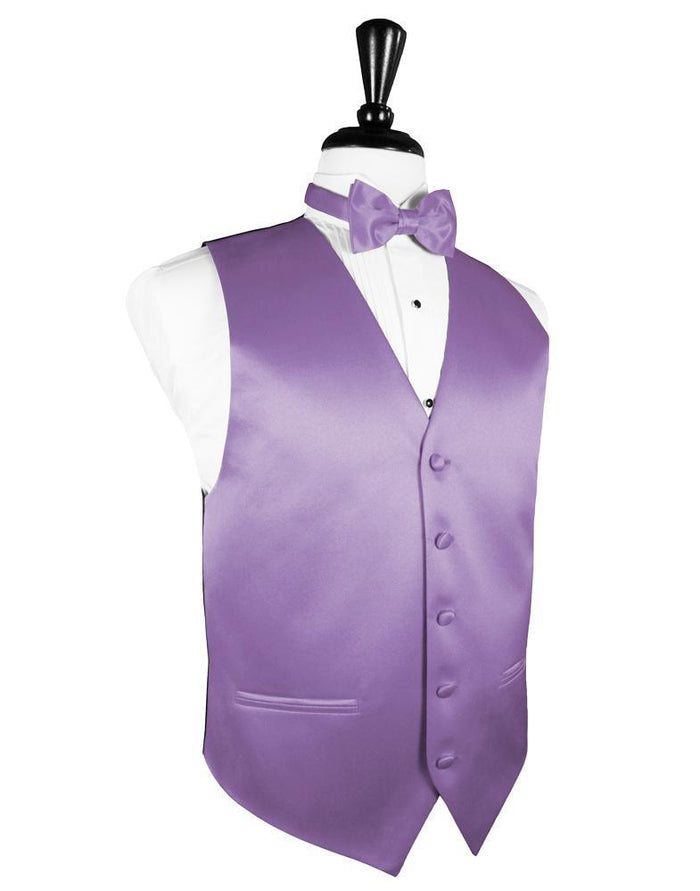 Wisteria Luxury Satin Tuxedo Vest by Cardi