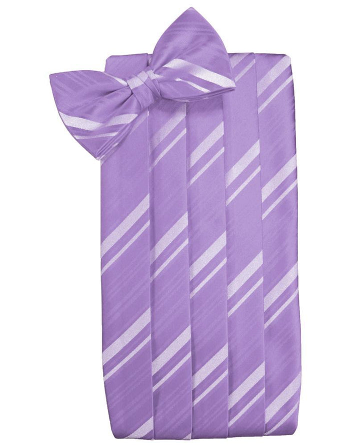 Wisteria Striped Satin Cummerbund Cardi