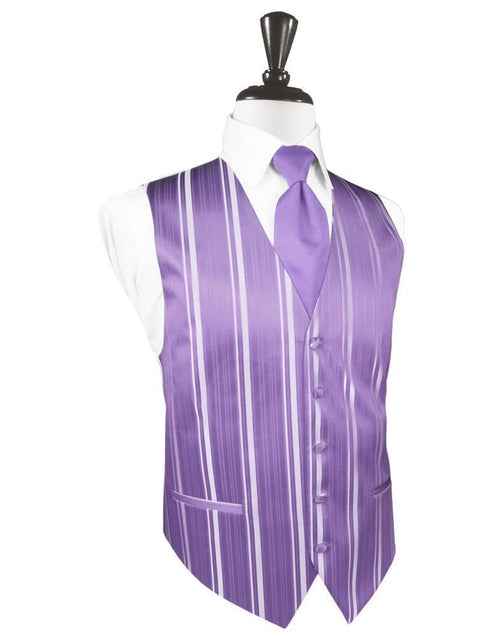 Wisteria Striped Satin Tuxedo Vest by Cardi