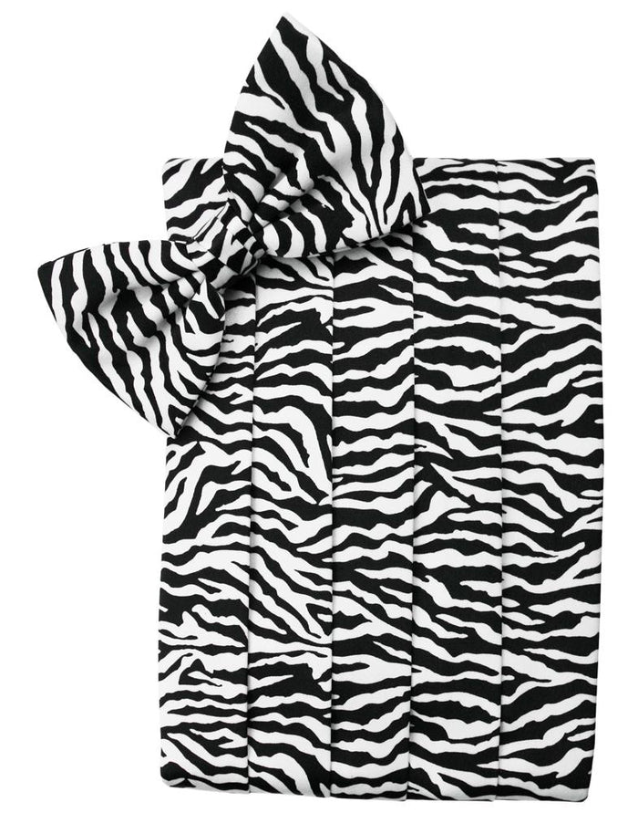 Zebra Cummerbund by Cardi