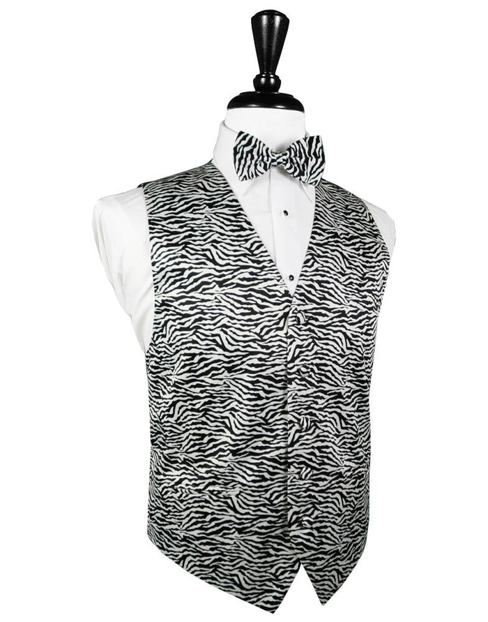 Zebra Tuxedo Vest by Cardi