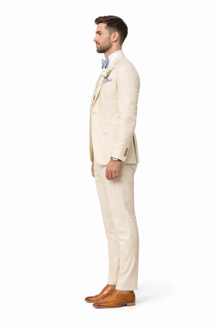 Men's Champagne Goldish Beige Color Suit With Double Breasted Vest Light Tan Sand Slim Fitted Bodycon Summer Wedding Usa Outlet 34 Short or Extra