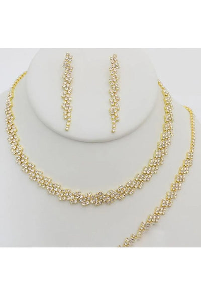 Christina Collection S-20665 Jewelry Set Necklace Bracelet Earrings