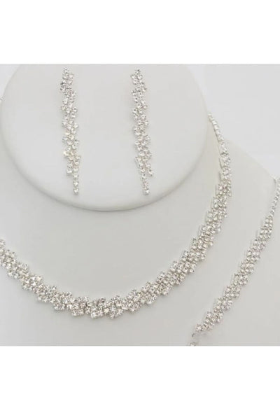 Christina Collection S-20665 Jewelry Set Necklace Bracelet Earrings