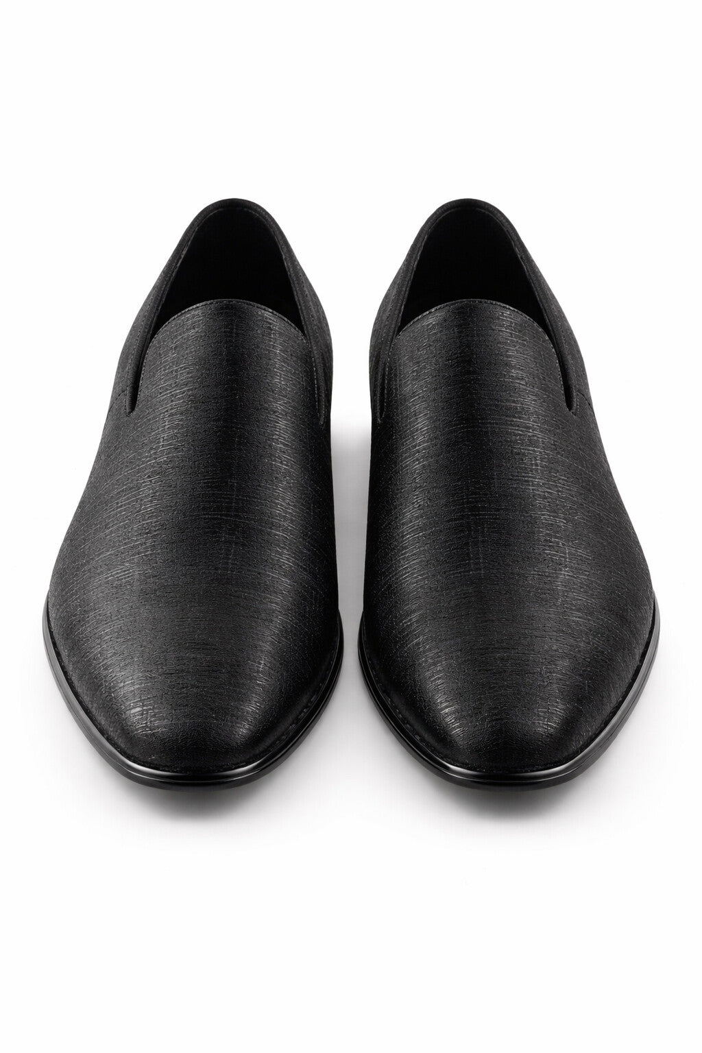"Sharkskin" Black Couture 1910 Tuxedo Shoes