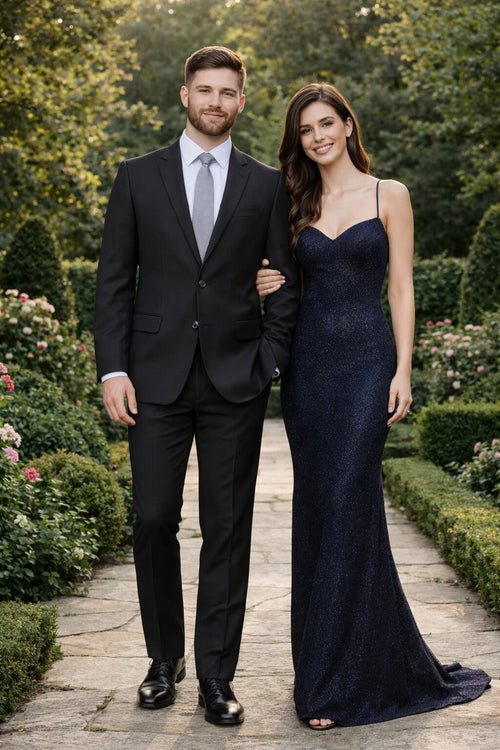 Modern Fit Tiglio Wool Double-Breasted Suit – Premium Tailored Formal Suit