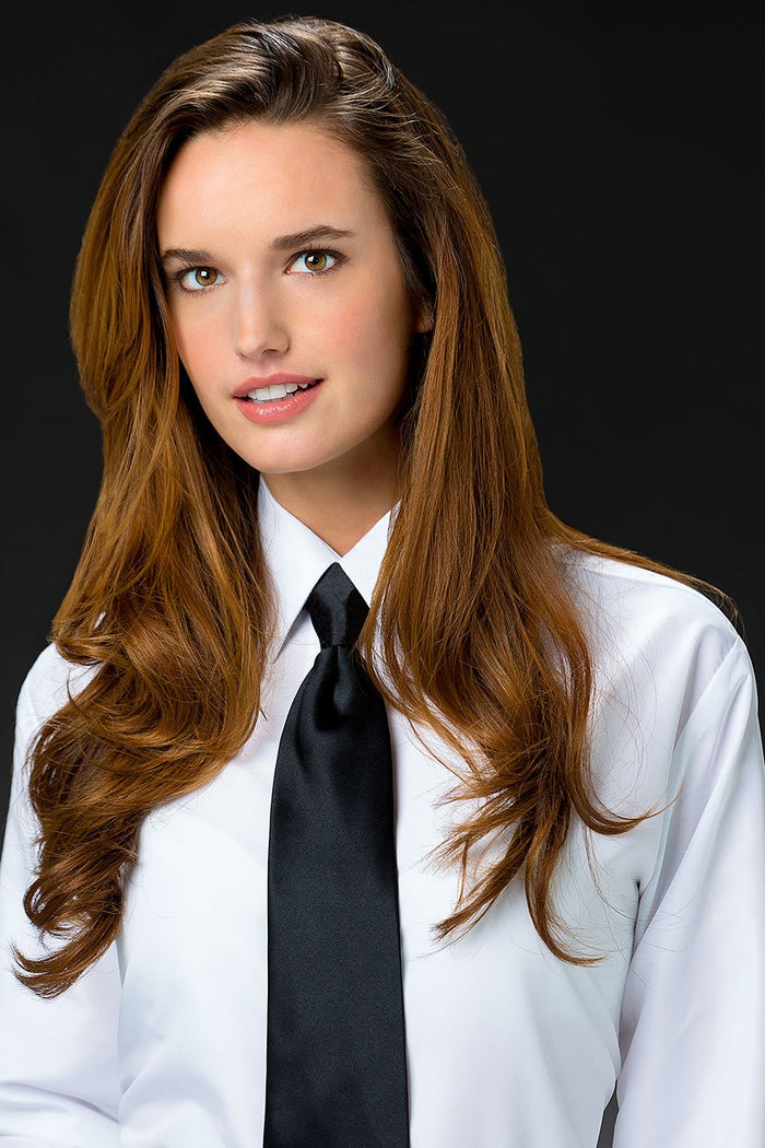 Becky Women's White Laydown Tuxedo Shirt Classic Collection