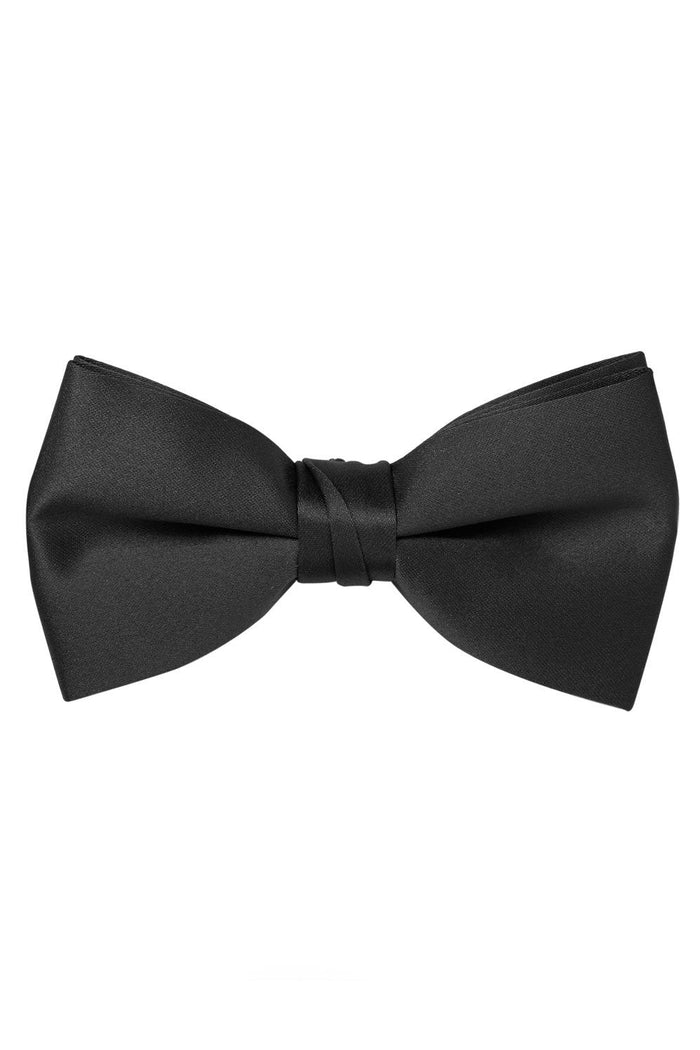 Black Satin Bow Tie - Classic Collection