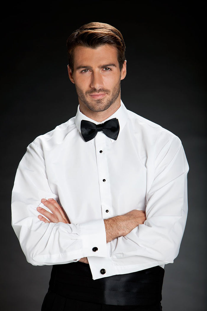 Como White Laydown Tuxedo Shirt Classic Collection