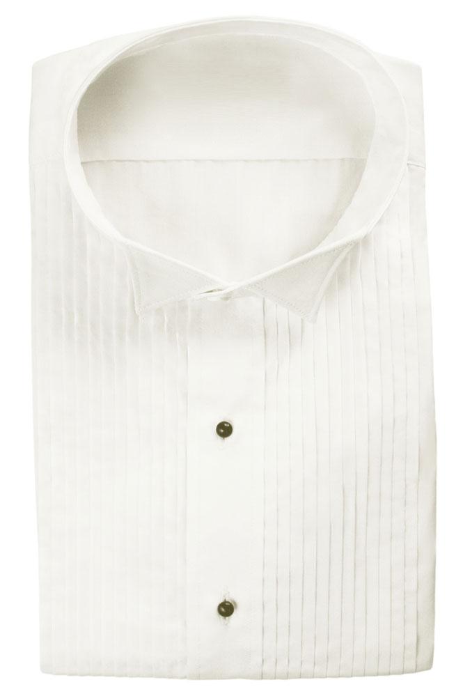 Dante Ivory Pleated Wingtip Tuxedo Shirt Classic Collection