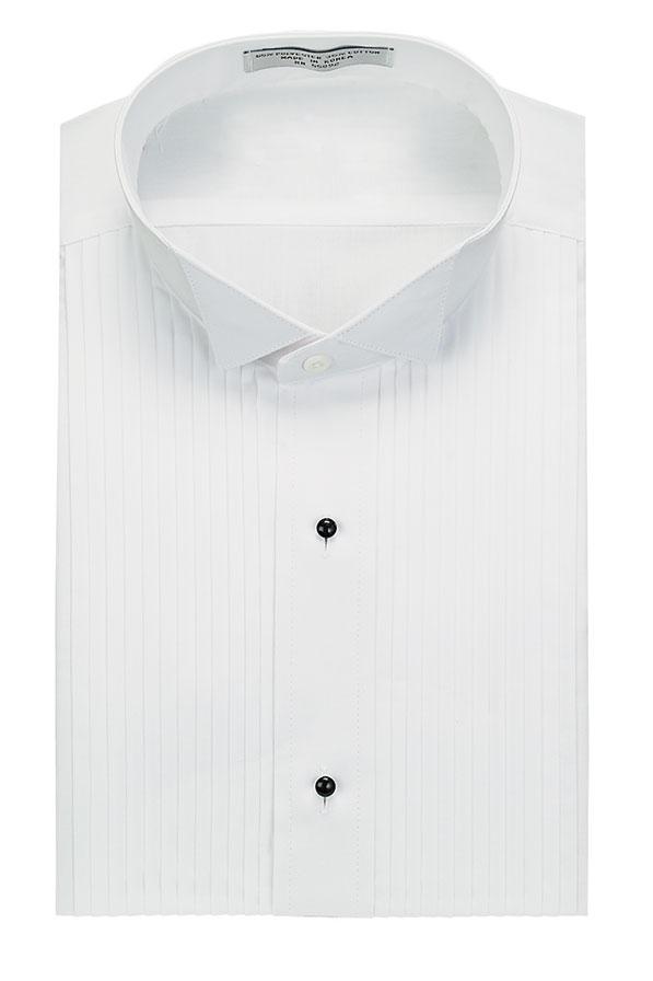 Enrico White Pleated Wingtip Tuxedo Shirt Classic Collection