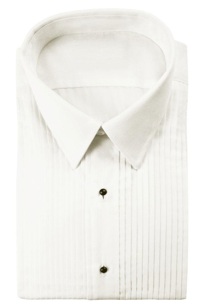Enzo Ivory Pleated Laydown Tuxedo Shirt Classic Collection