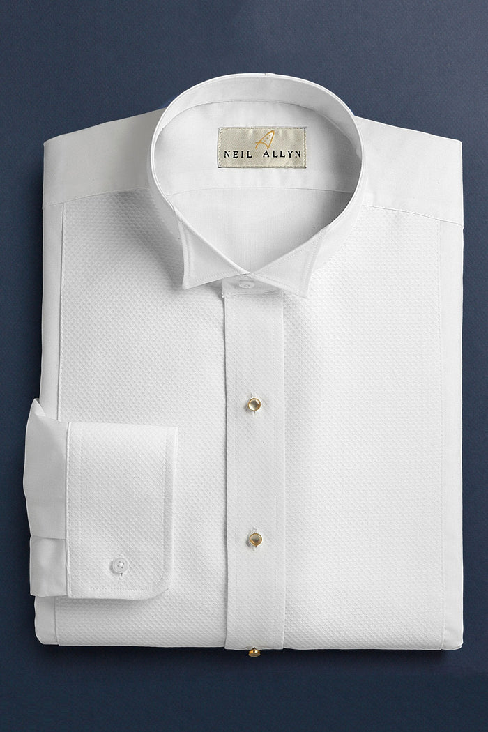 Hudson White Wingtip Tuxedo Shirt Classic Collection