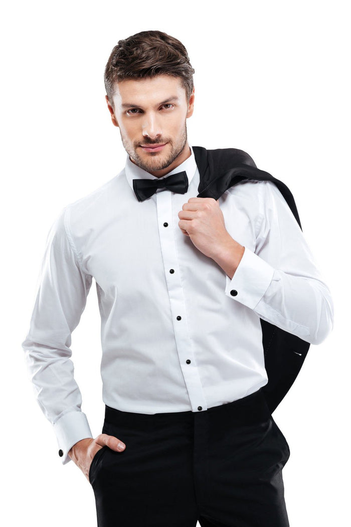 Julian White Laydown Tuxedo Shirt Classic Collection