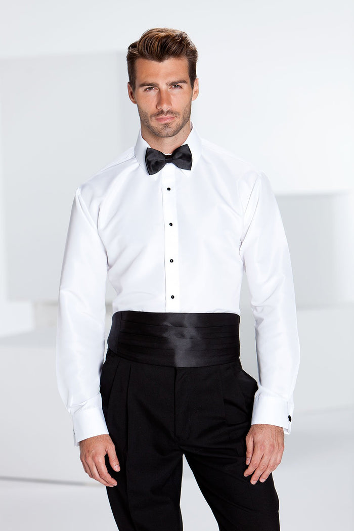 Lido White Laydown Tuxedo Shirt Classic Collection