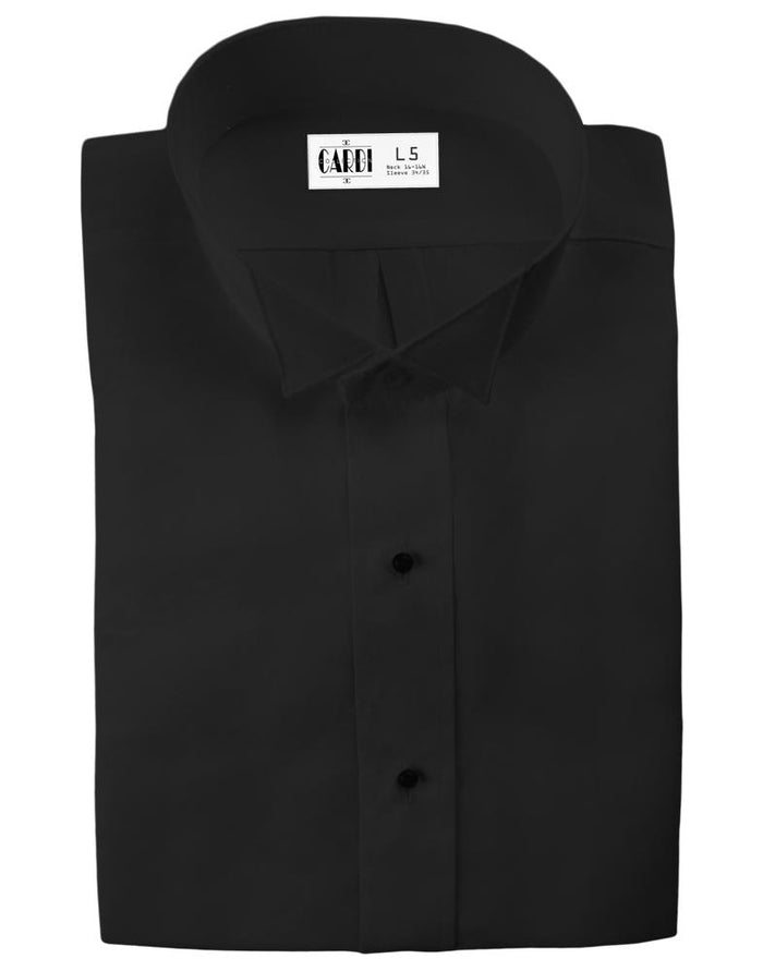 Lucca Kids Black Wingtip Tuxedo Shirt Classic Collection
