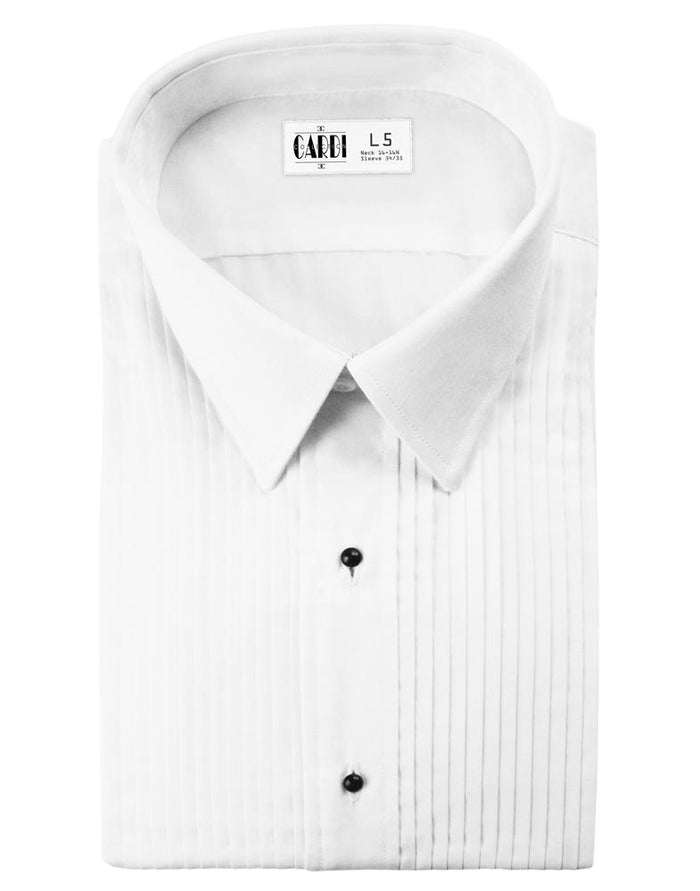 Marco Kids White Laydown Tuxedo Shirt Classic Collection