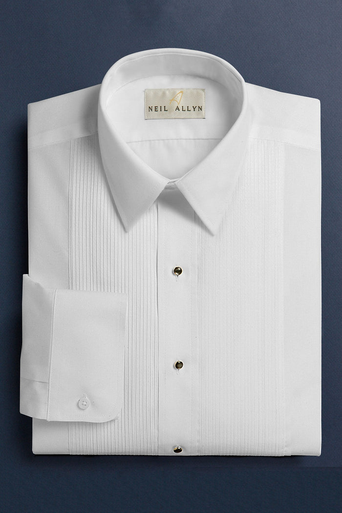 Sherman White Laydown Tuxedo Shirt by Classic Collection