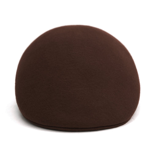 Chocolate Brown Premium Wool English Hat by Ferrecci