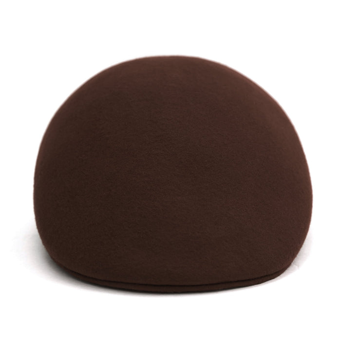 Chocolate Brown Premium Wool English Hat by Ferrecci