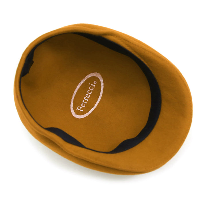 Gold Premium Wool English Hat by Ferrecci