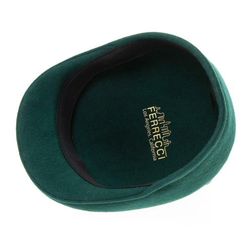 Hunter Green Premium Wool English Hat by Ferrecci