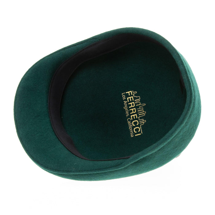 Hunter Green Premium Wool English Hat by Ferrecci