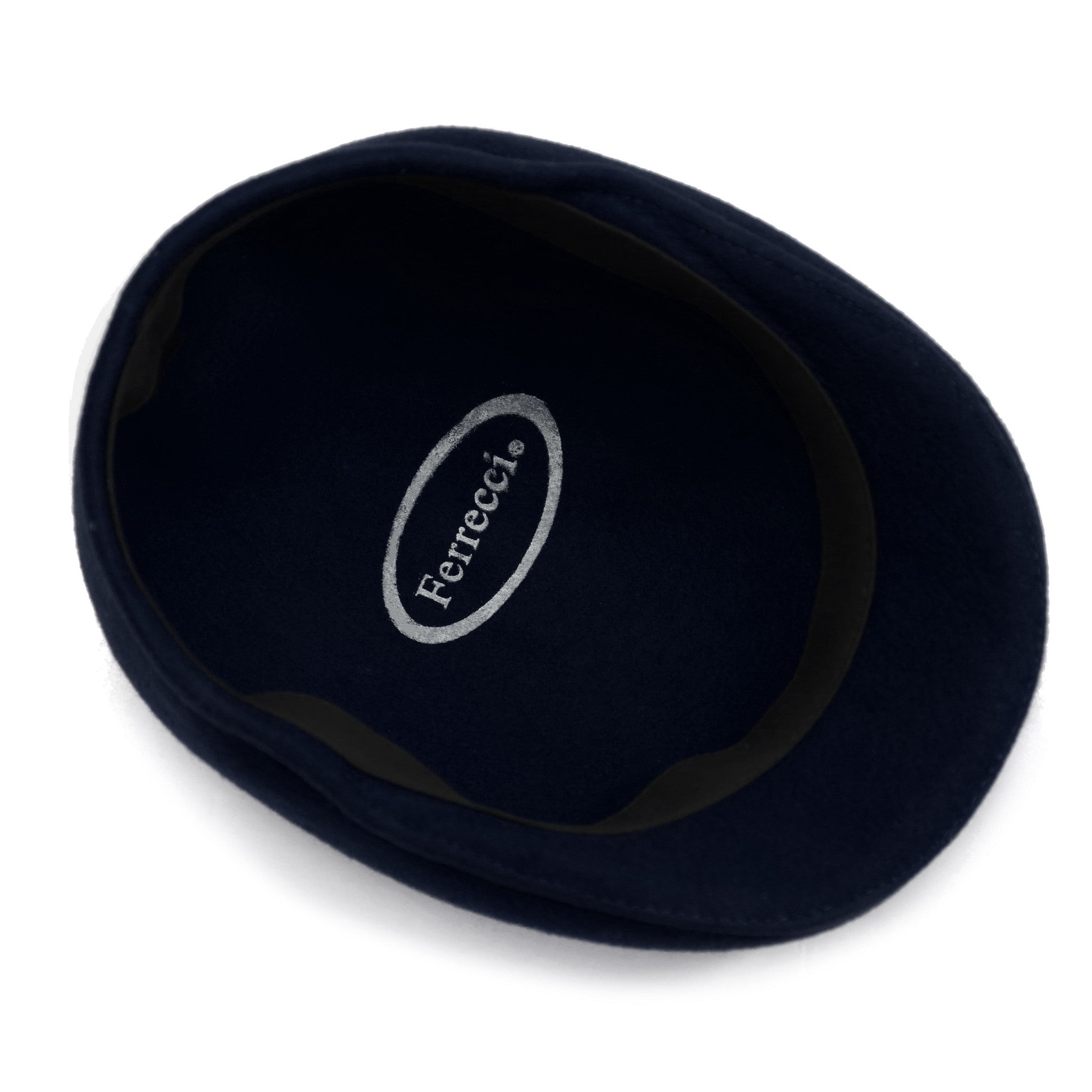Navy Premium Wool English Hat by Ferrecci