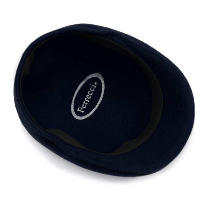 Navy Premium Wool English Hat by Ferrecci