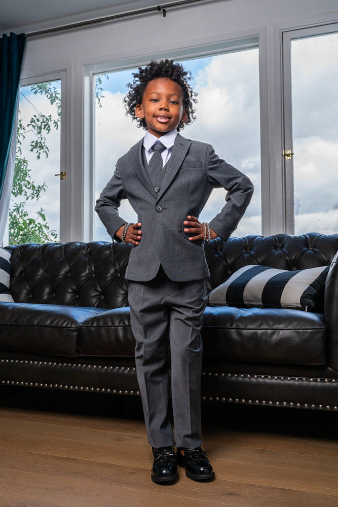 Luxor Kids Giza Charcoal Suit 5-Piece Set