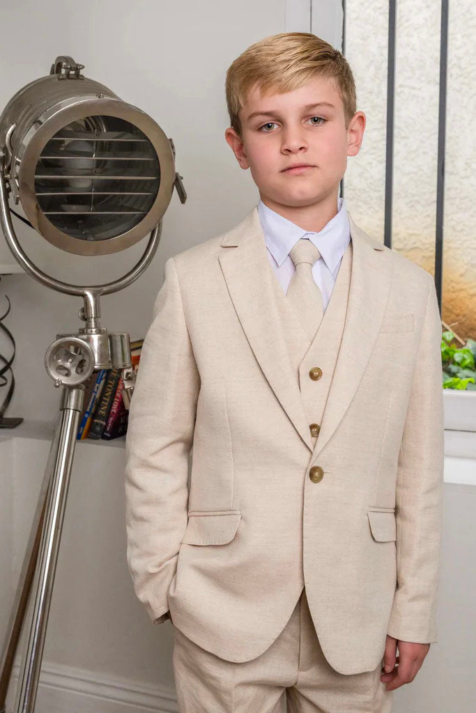 Oasis Kids Safari Sand Linen Suit (5-Piece Set)