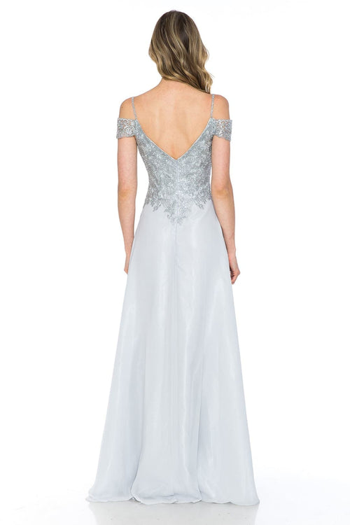 Lenovia 8132 Cold Shoulder Prom Formal Gown