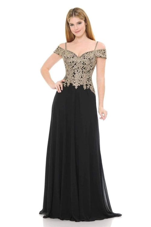 Lenovia 8132 Cold Shoulder Prom Formal Gown