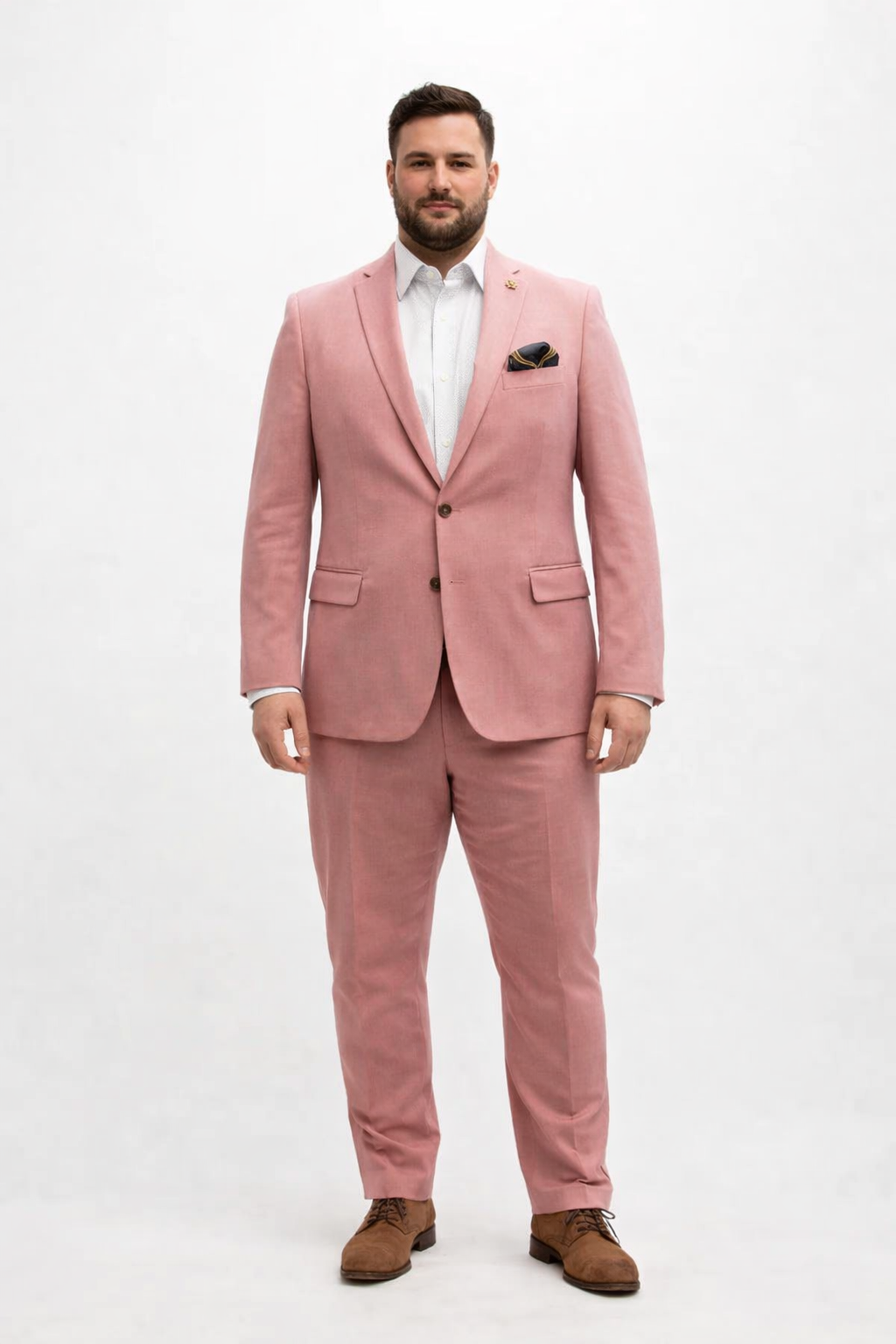 Coral Suit - Salmon Color Suit - Summer Suit